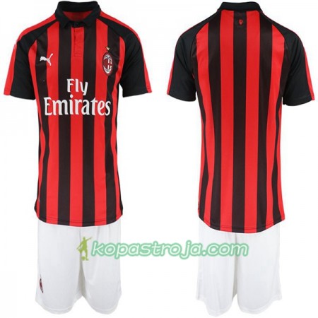 Billiga Fotbollströjor AC Milan Barn Hemma tröja 2018/19 Kortärmad